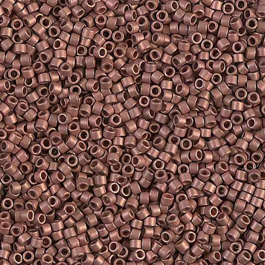 Delica 11/0 Beads - db0340 - Matte Copper Plated 5.2g