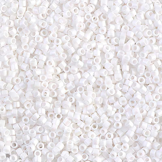 Delica Beads 11/0 - db0351b - Matte White 50g