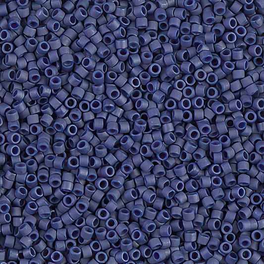 Delica Beads 11/0 - db0377b - Matte Metallic Dark Grey Blue 50g