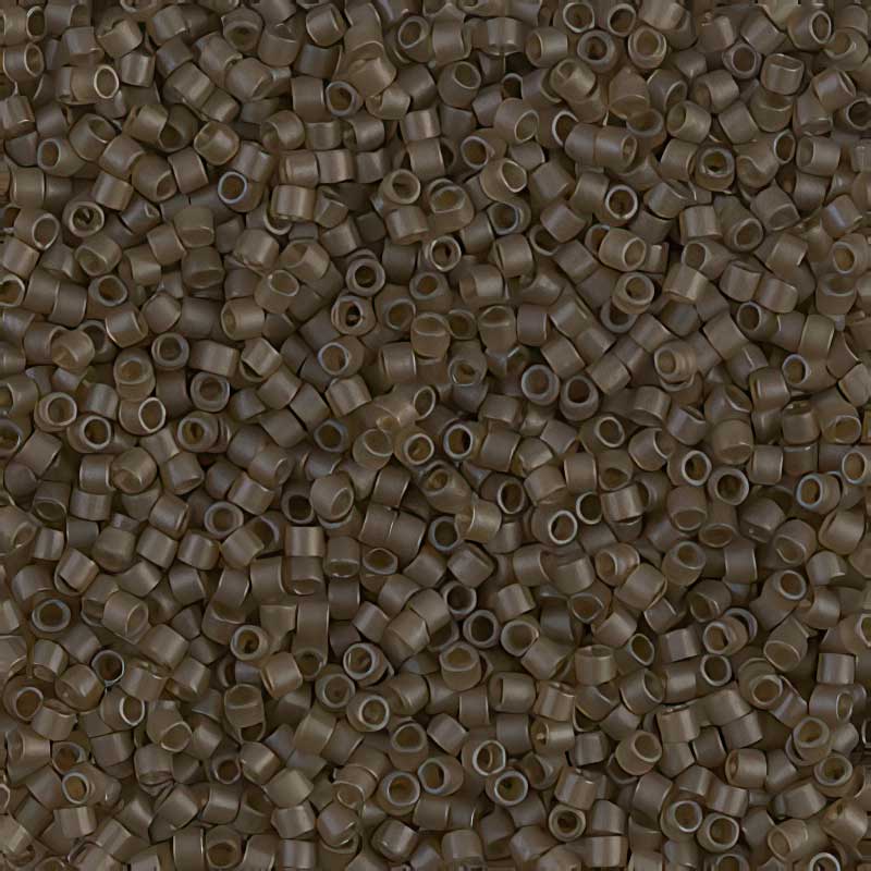 Delica 11/0 Beads - db0384 - Matte Transparent Smoky Quartz Lustre 5.2g