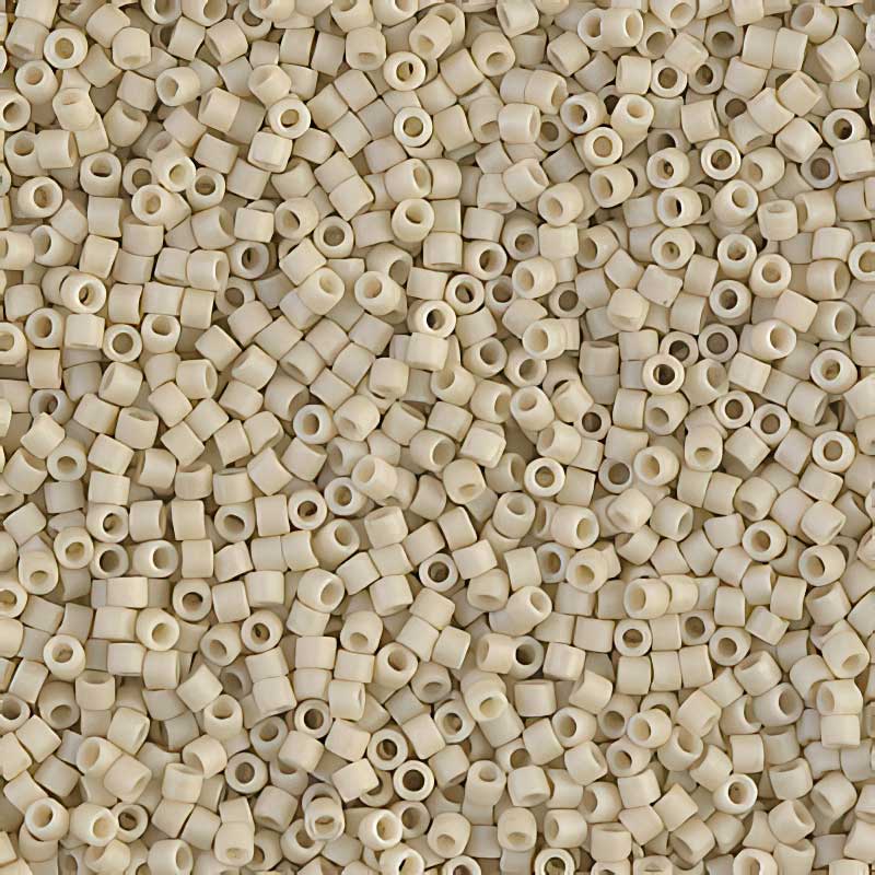 Delica 11/0 Beads - db0388 - Matte Opaque Bone Lustre 5.2g