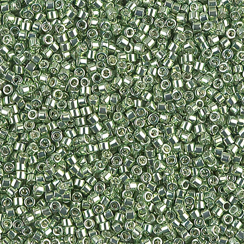 Delica Beads 11/0 - db0413b - Galvanized Green Limes 50g