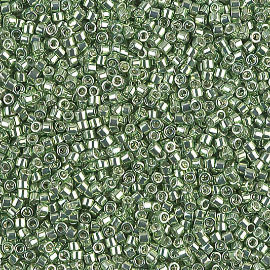 Delica Beads 11/0 - db0413b - Galvanized Green Limes 50g