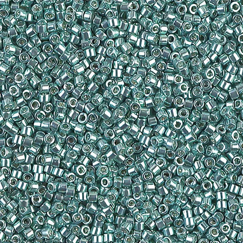 Delica Beads 11/0 - db0414b - Galvanized Sea Green 50g