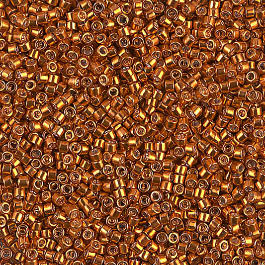Delica Beads 11/0 - db0421b - Galvanized Tangerine 50g