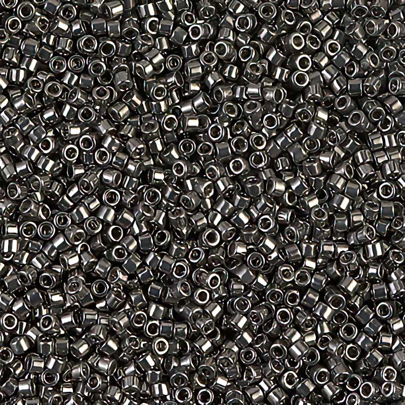 Delica Beads 11/0 - db0452b - Galvanized Dark Grey 50g
