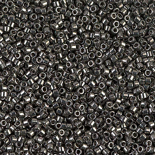 Delica Beads 11/0 - db0452b - Galvanized Dark Grey 50g