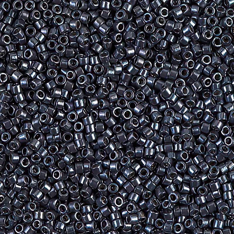 Delica Beads 11/0 - db0453b - Galvanized Gunmetal 50g