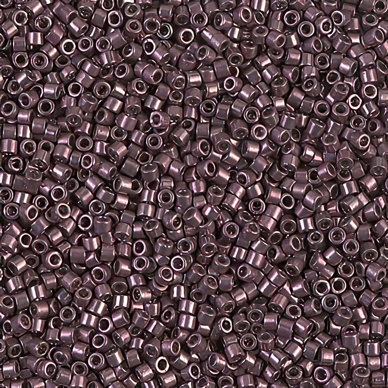 Delica 11/0 Beads - db0454 - Galvanized Smoky Amethyst 7.5g