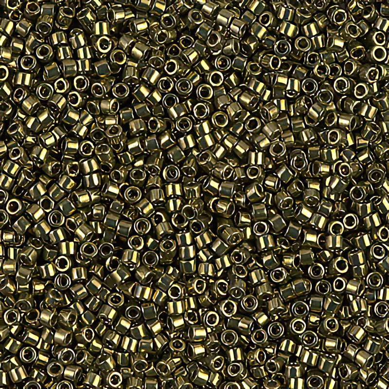 Delica 11/0 Beads - db0456 - Galvanized Olive Gold 5.2g