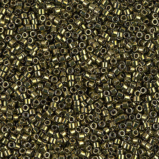 Delica 11/0 Beads - db0456 - Galvanized Olive Gold 5.2g