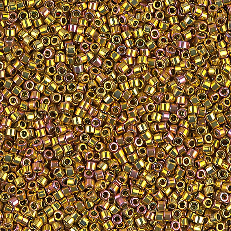 Delica 11/0 Beads - db0501 - Gold Iris 24K 3.2g