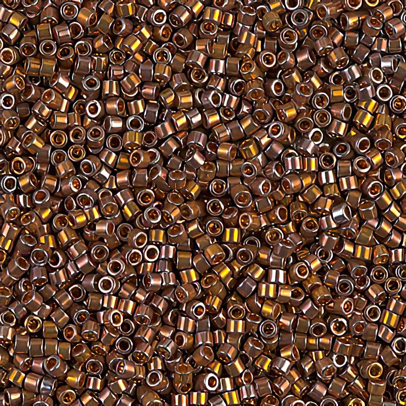 Delica 11/0 Beads - db0506 - Dark Red Gold AB 3.3g