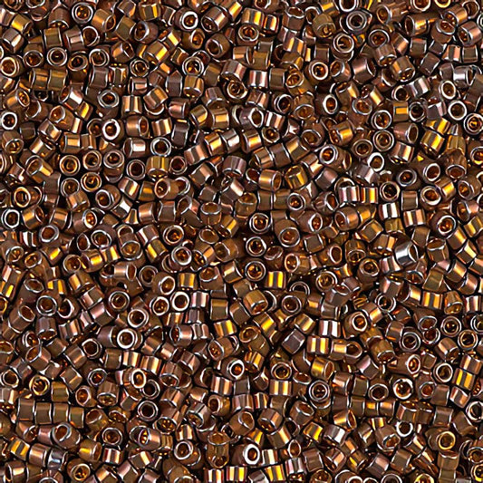 Delica Beads 11/0 - db0506b - Dark Red Gold AB 50g