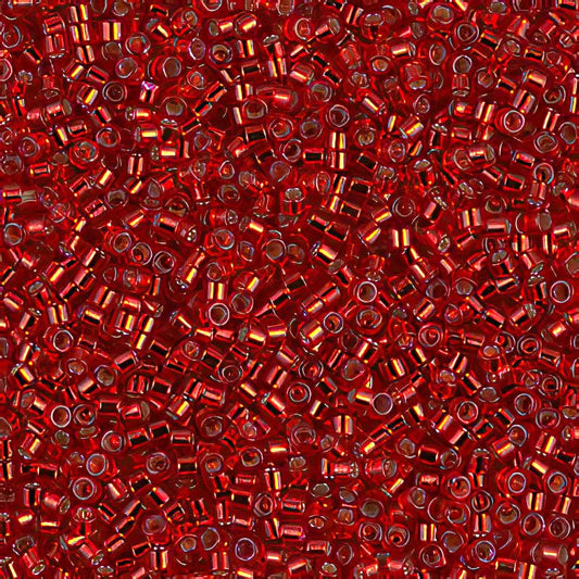 Delica Beads 11/0 - db0602b - Silver Lined Red 50g