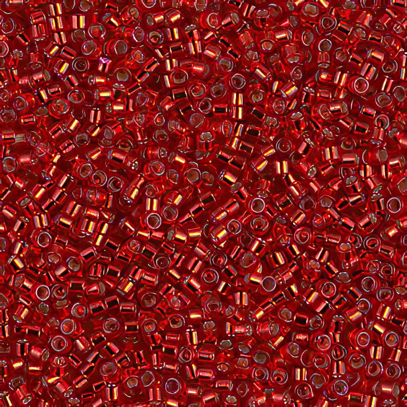 Delica Beads 11/0 - db0602b250 - Silver Lined Red 250g