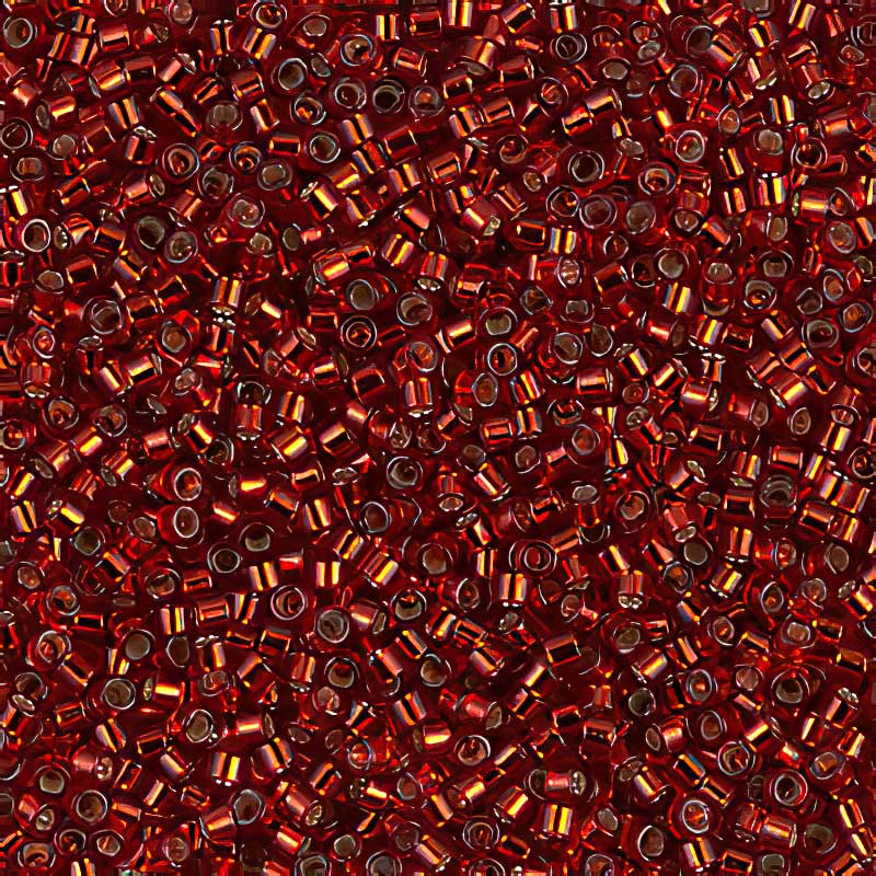 Delica 11/0 Beads - db0603 - Silver Lined Burnt Orange 5.2g