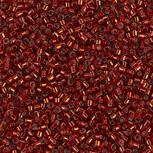 Delica Beads 11/0 - db0603b - Silver Lined Burnt Orange 50g