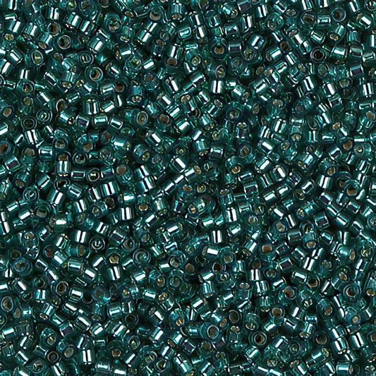 Delica 11/0 Beads - db0607 - Silver Lined Teal 5.2g