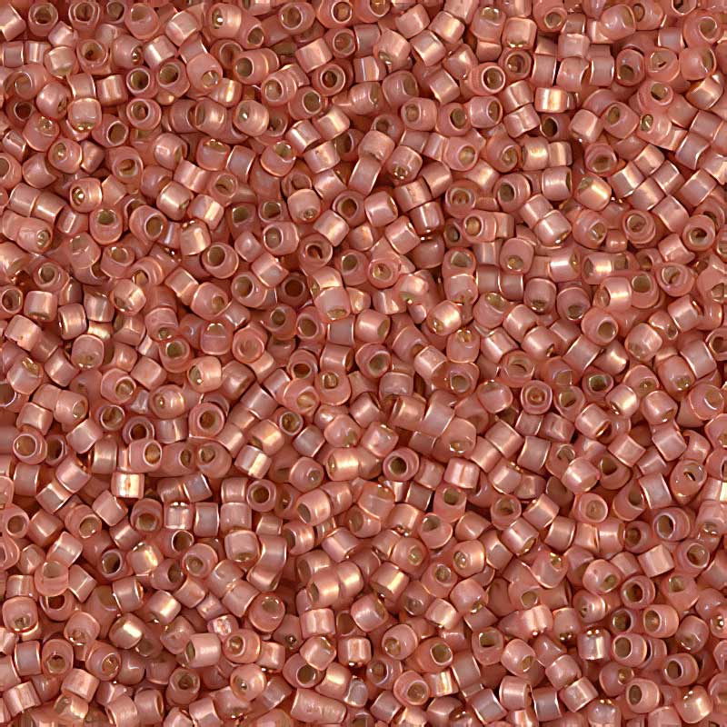 Delica 11/0 Beads - db0622 - Peach Alabaster Silver Lined 5.2g