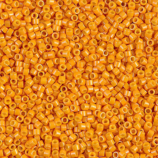 Delica Beads 11/0 - db0651b - Dyed Opaque Squash 50g