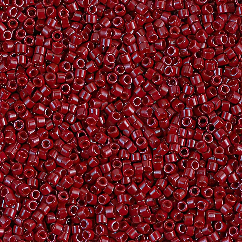 Delica Beads 11/0 - db0654b - Dyed Opaque Cranberry 50g