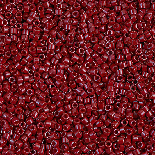 Delica Beads 11/0 - db0654b - Dyed Opaque Cranberry 50g