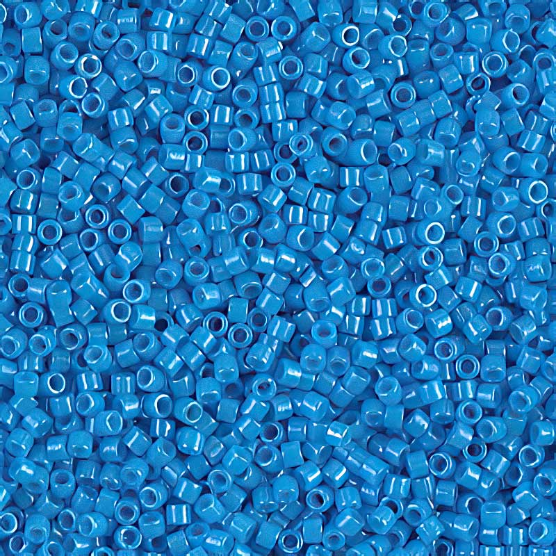 Delica Beads 11/0 - db0659b - Dyed Opaque Dark Turquoise Blue 50g