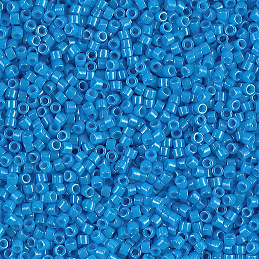 Delica Beads 11/0 - db0659b250 - Dyed Opaque Dark Turquoise Blue 250g