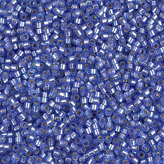 Delica Beads 11/0 - db0694b - Semi-Matte Silver Lined Purple 50g