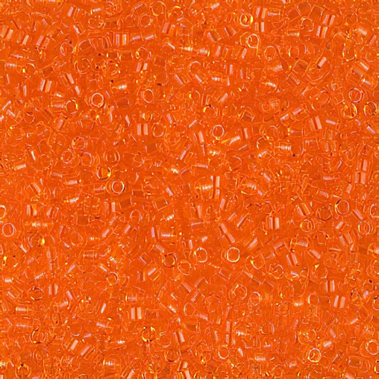 Delica 11/0 Beads - db0703 - Transparent Orange 5.2g