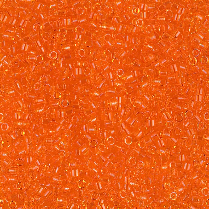 Delica Beads 11/0 - db0703b - Transparent Orange 50g