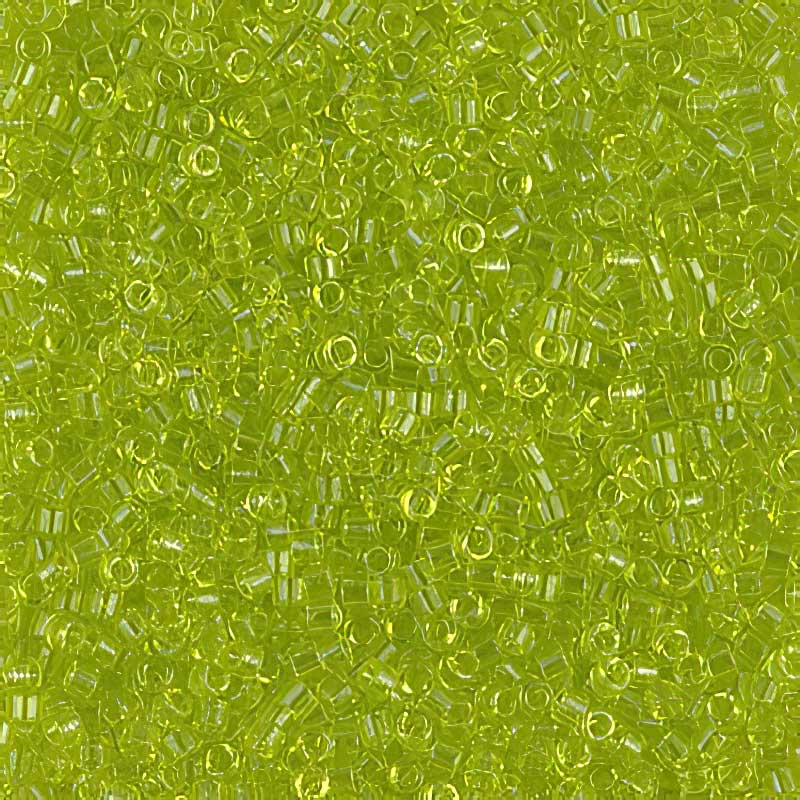 Delica 11/0 Beads - db0712 - Transparent Parrot Chartreuse 7.1g