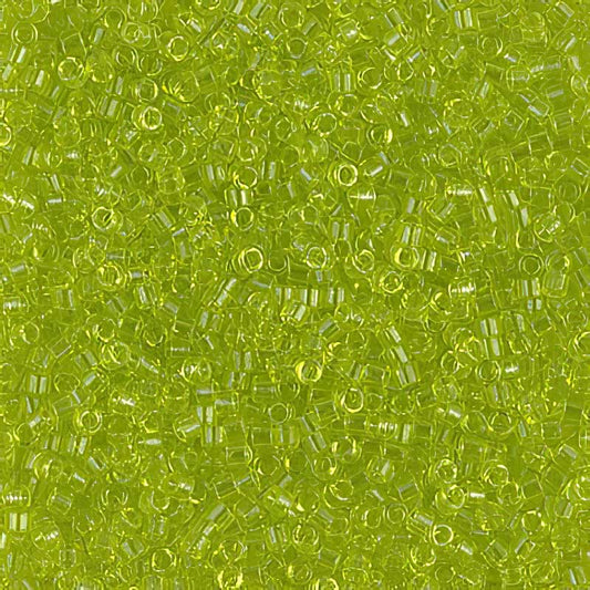 Delica 11/0 Beads - db0712 - Transparent Parrot Chartreuse 7.1g