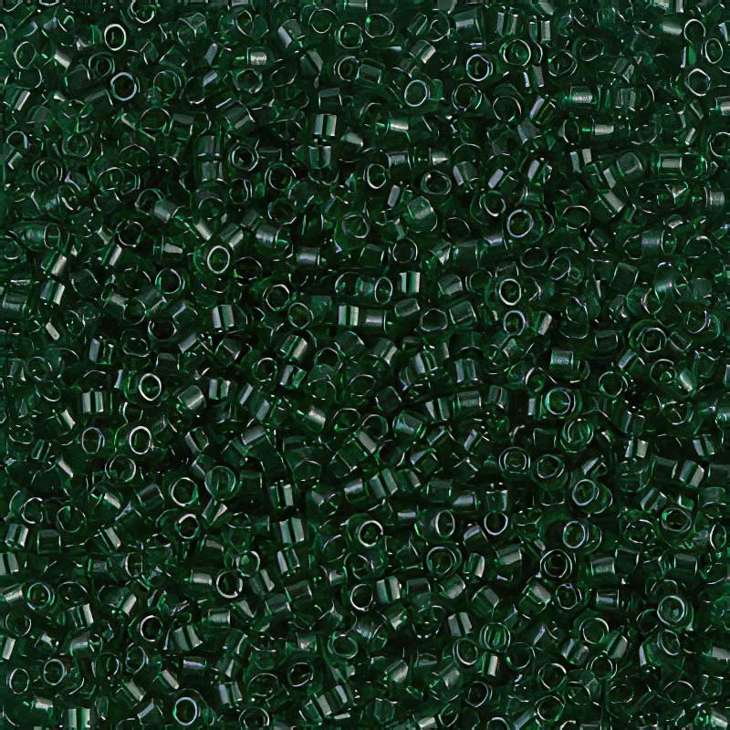 Delica 11/0 Beads - db0713 - Transparent Green 5.2g