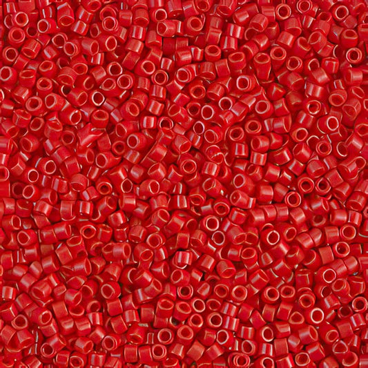 Delica Beads 11/0 - db0723b - Opaque Dark Cranberry 50g