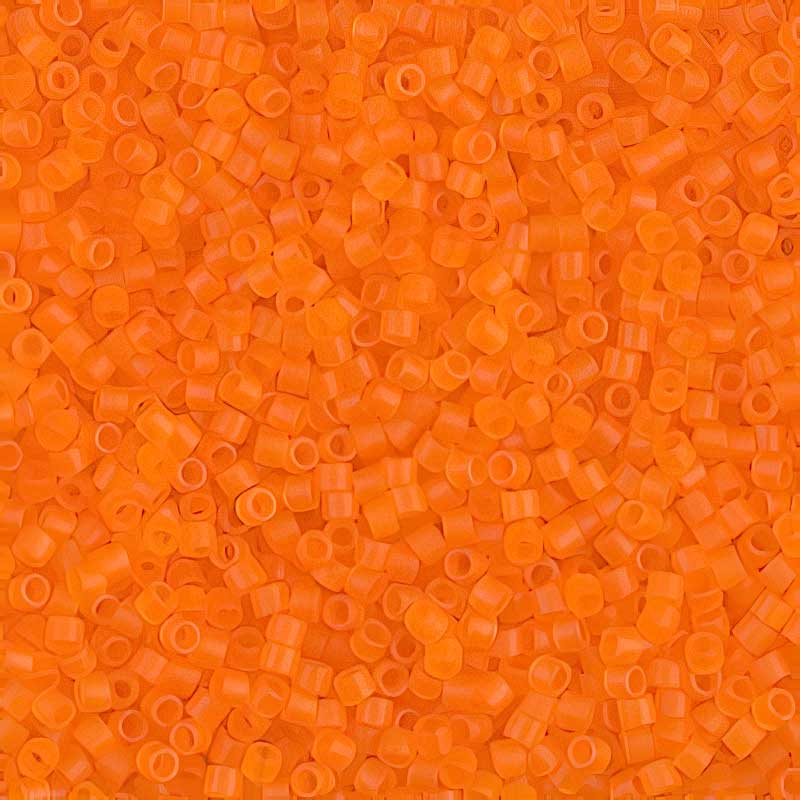 Delica Beads 11/0 - db0744b - Matte Transparent Orange 50g