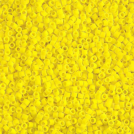 Delica 11/0 Beads - db0751 - Matte Bright Yellow 5.2g