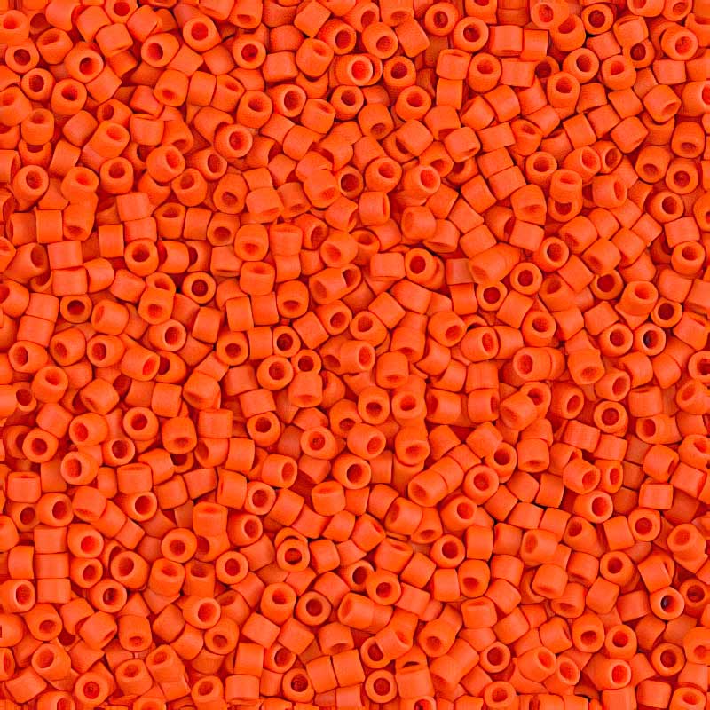 Delica Beads 11/0 - db0752b - Matte Bright Orange 50g