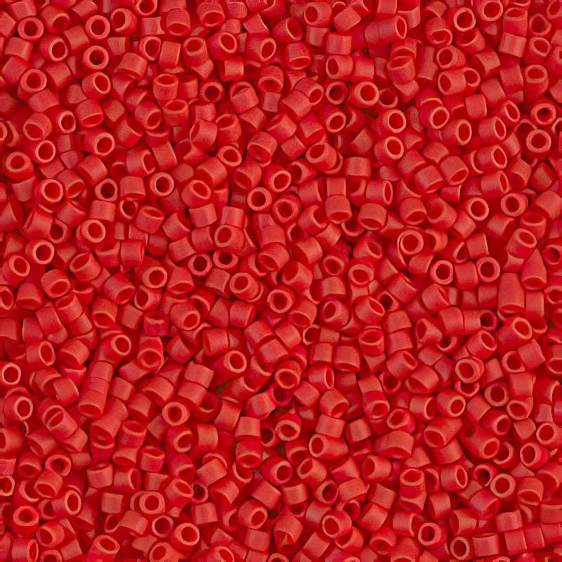 Delica Beads 11/0 - db0753b - Matte Opaque Dark Red 50g