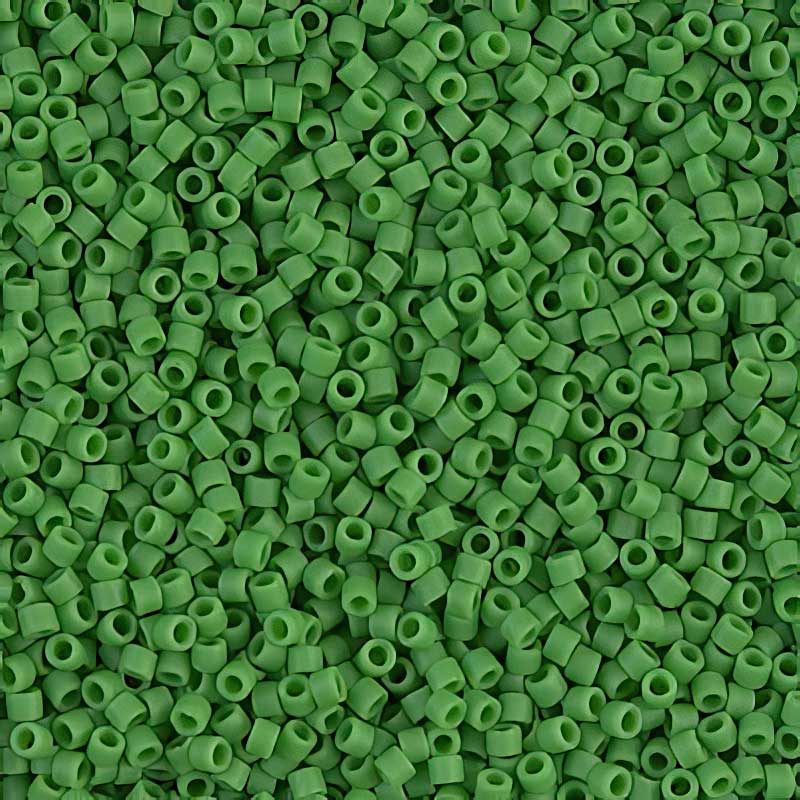 Delica Beads 11/0 - db0754b - Matte Green Bean 50g