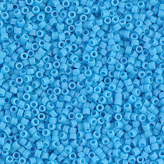 Delica 11/0 Beads - db0755 - Matte Turquoise Blue 5.2g