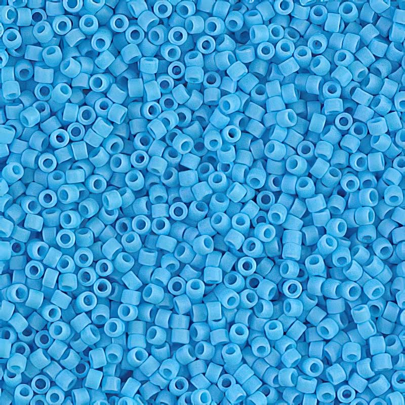 Delica Beads 11/0 - db0755b - Matte Turquoise Blue 50g