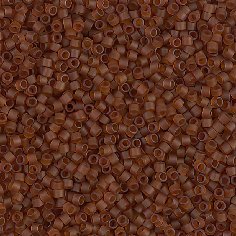Delica Beads 11/0 - db0764b - Matte Transparent Amber 50g