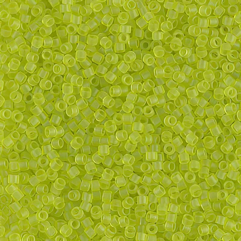 Delica 11/0 Beads - db0766 - Matte Transparent Chartreuse 5.2g