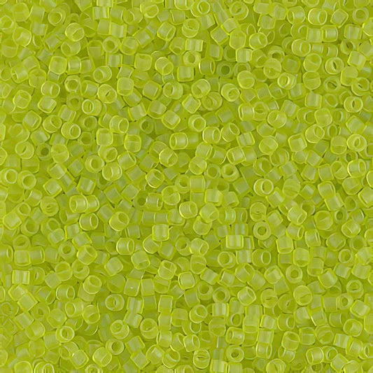 Delica 11/0 Beads - db0766 - Matte Transparent Chartreuse 5.2g