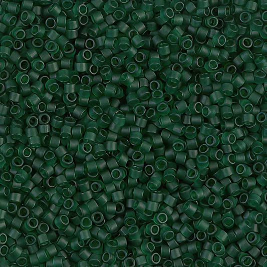 Delica 11/0 Beads - db0767 - Transparent Matte Dark Emerald Forest 5.2g
