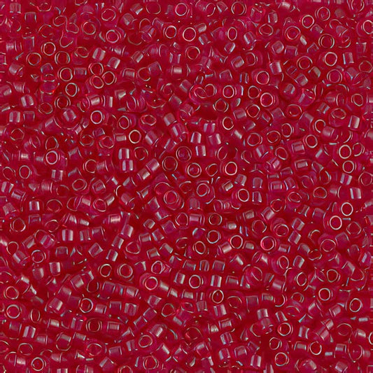 Delica 11/0 Beads - db0775 - Dyed Matte Transparent Fuchsia 5.2g