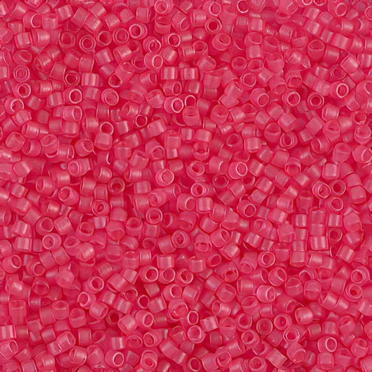 Delica 11/0 Beads - db0780 - Dyed Semi-matte Transparent Bubblegum 5.2g