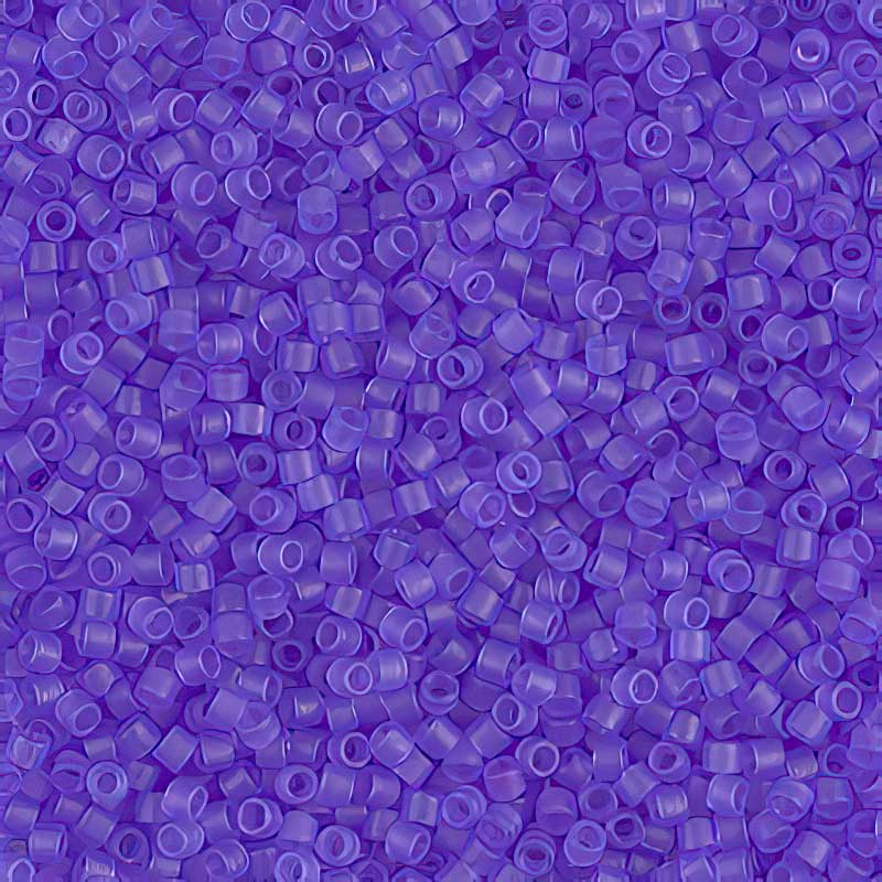 Delica 11/0 Beads - db0783 - Transparent Dyed Semi-Matte Purple 5.2g